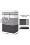 Laundry Hamper Large Collapsible Laundry Baskets, Freestanding Waterproof Clothes Hamper - 2