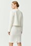 Women's Textured Skirt with Slit Detail on the Back - 8