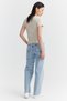 Women's High Waist Raw Hem Jeans - 6