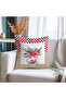 Christmas Ball Pattern Velvet Cushion Cover 43X43 cm Double Sided Printed Zippers - 5
