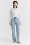 Women's High Waist Straight Leg Jeans