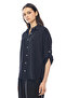 Women's Capri Sleeve Textured Shirt - 4