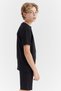 Men's Waffle Fabric T-Shirt with Letter Print Detail - 2