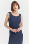 Women's Textured Slit Detailed Dress - 6