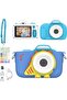 Kids Digital Camera 16MP (Camera 3) - 1080p, Selfie & Macro Lens, Shockproof Case (Blue)