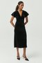 Women's V-Neck Velvet Dress
