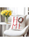 Home Pattern Velvet Cushion Cover 43X43 cm Double Sided Printed Zippers - 2