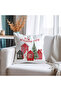New Year's Home Pattern Velvet Cushion Cover 43X43 cm Double Sided Printed Zippers - 5