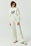 Women's Hooded Print Detailed Sweat Top - 8