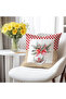 Christmas Ball Pattern Velvet Cushion Cover 43X43 cm Double Sided Printed Zippers - 2