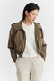 Women's Hooded Slim Coat - 2