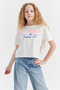 Girl's Embossed Print Detailed T-Shirt - 6