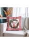 Wreath Pattern Velvet Cushion Cover 43X43 cm Double Sided Printed Zippers - 5