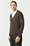 Men's V-Neck Buttoned Knitwear Cardigan - 3