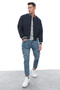 Men's Patchwork Bomber Jacket - 3