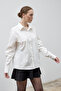 White Classic Cut Cotton Alba Shirt - 3