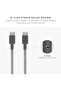 Type-C Belt Cable USB-C to USB-C 4ft (Zebra) - 5
