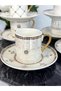 6-Person Porcelain Cup Set 90 ml Tkebt White - 7