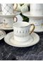 6-Person Porcelain Cup Set 90 ml Tkebt White