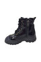 1001 Ridente Black Star Booties Girls' Boots 100% Leather Laced and Zippered - 3