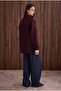 Basic Coat Burgundy - 5