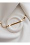 Steel Herringbone Model Bracelet - Gold Color Herringbone Model Bracelet - 3