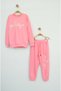 Pink'Perfectly' Printed Girls' Tracksuit Set - 4