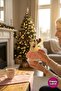 Christmas Tree Ornament Deer 20 cm Macaron Pink Plush Hanging Ornament Hpy26044 - 2