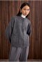 Alpaca Short Cardigan Anthracite - 7