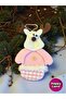 Christmas Tree Ornament Deer 20 cm Macaron Pink Plush Hanging Ornament Hpy26044
