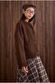 Alpaca Short Cardigan Brown - 6