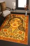 Mosso Face Themed Pattern Woven Base Vintage Decorative Carpet Mosso1554 - 2