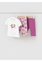 Baby Girl Summer T-Shirt 2-Pack Leggings 3-Piece Set - 2