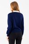 Women's Polo Neck Button Detailed Knitwear Sweater Navy Blue - 25K 2546 - 4