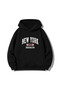 America New York City Printed Adult Black Hoodie Hooded Sweatshirt Hoodie