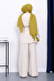 Stone Waist Belted Linen Kimono Pants Set - 4