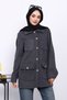 Smoked Pocketed Buttoned Cashmere Jacket - 3