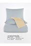 Chic 100% Cotton Ranforce Akay Light Blue Yarn-Dyed Duvet Cover Set Double Size - 200X220 cm - 5
