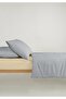 Mira 100% Cotton Ranforce Yezra Navy Blue Yarn-Dyed Duvet Cover Set Single Size - 160X220 cm - 4