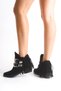 Women's Boots Western Cowboy Black Suede Tasseled Metal Buckle Metal Stud Detailed Berry - 9