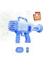 32-Hole Rocket Bubble Gun Machine for Kids – Battery Operated Bubble Blower with Tray