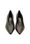 Genuine Leather Pointed Toe Square Heel Shoes Z595 Nappa Fontede (Brown) - 3