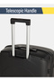 Polypropylene Hardshell Luggage Set 3-Piece Spinner – With TSA Approved Lock – Black - 3