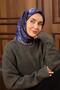 وشاح حرير تويلي أزرق داكن - أرجواني مزخرف بنمط أنيق 90x90 - 7