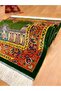 Classic/Authentic Patterned Persian Silk Prayer Rug Green - 4