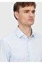 Light Blue Regular Fit Woven Classic Cotton Blended Shirt - 3