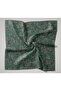 Thin Cotton Soft Scarf Petrol Green-Patina Patterned Non-Slip Textured Tok Duruşlu 90X90 - 7