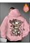 Injured Teddy Bear Printed Streetwear Hoodie - 2