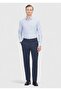 Navy Blue Striped Regular Fit Woven Classic Cotton Blended Shirt - 2