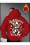 Injured Teddy Bear Printed Streetwear Hoodie - 2